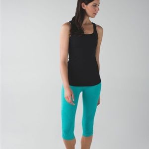 Lululemon In the Flow Crop ll Teal Leggings